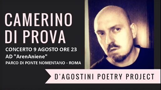 Concerto del D'Agostini Poetry Project ad ArenAniene nell'Estate Romana